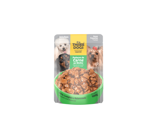 THREE DOGS SALSA ADT RAZ/PEQ 100 G