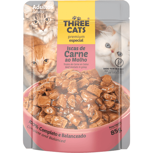THREE CATS SALSA ADT CARNE 85GR